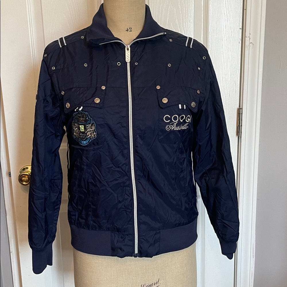 COOGI Men's Dark Blue Bomber Jacket